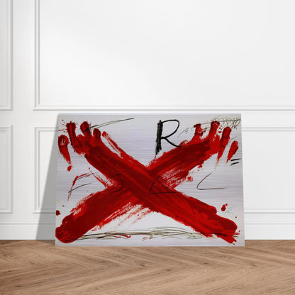 FOLL 1973 - Antoni Tapies Brushed Aluminum Print - 70x100 cm / 28x40 inches | Antoni Tapies Aluminum Print | Antoni Tapies Prints