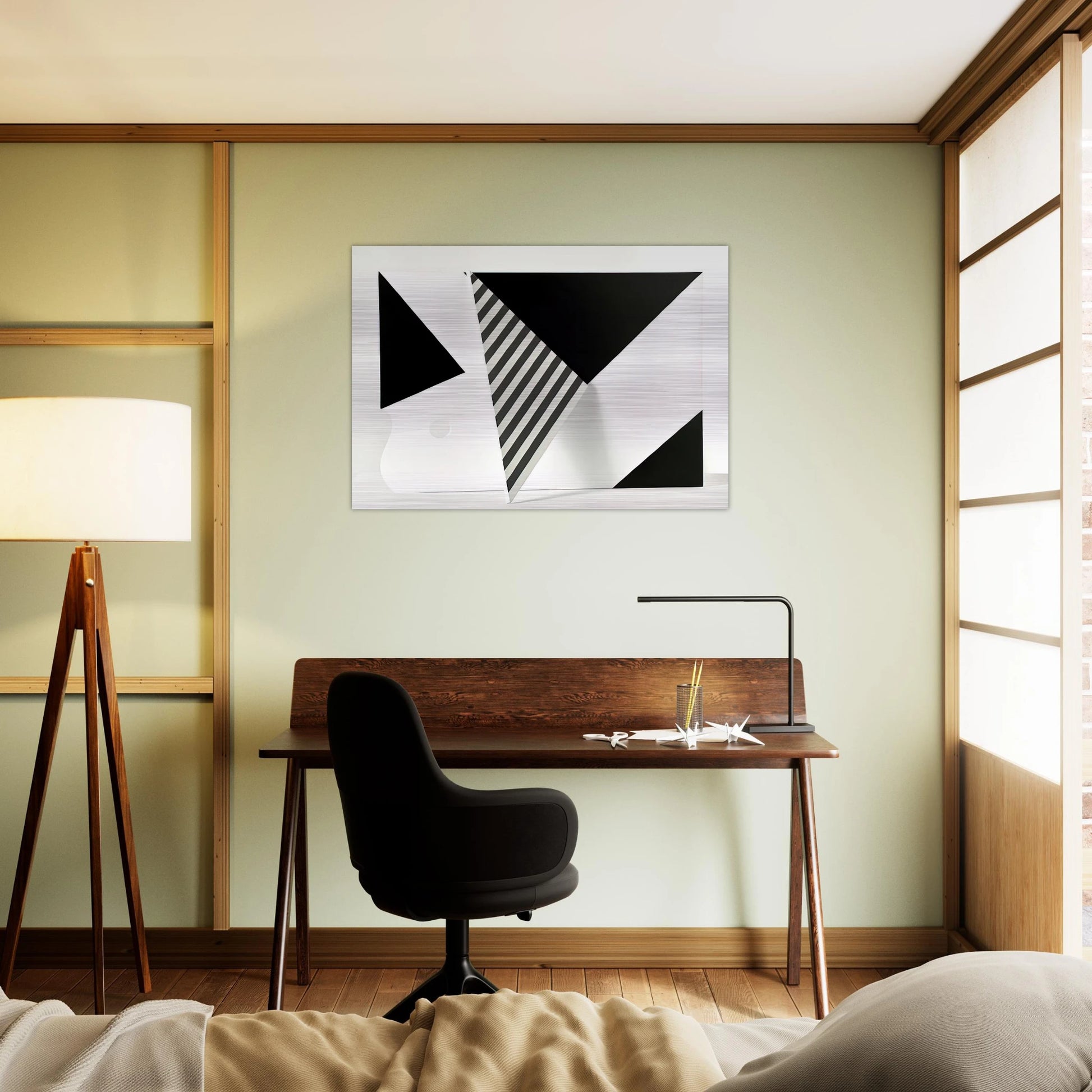 Untitled - 2009 - Omar Rayo Brushed Aluminum Print - 70x100 cm / 28x40 inches | Omar Rayo Aluminum Print | Omar Rayo Prints