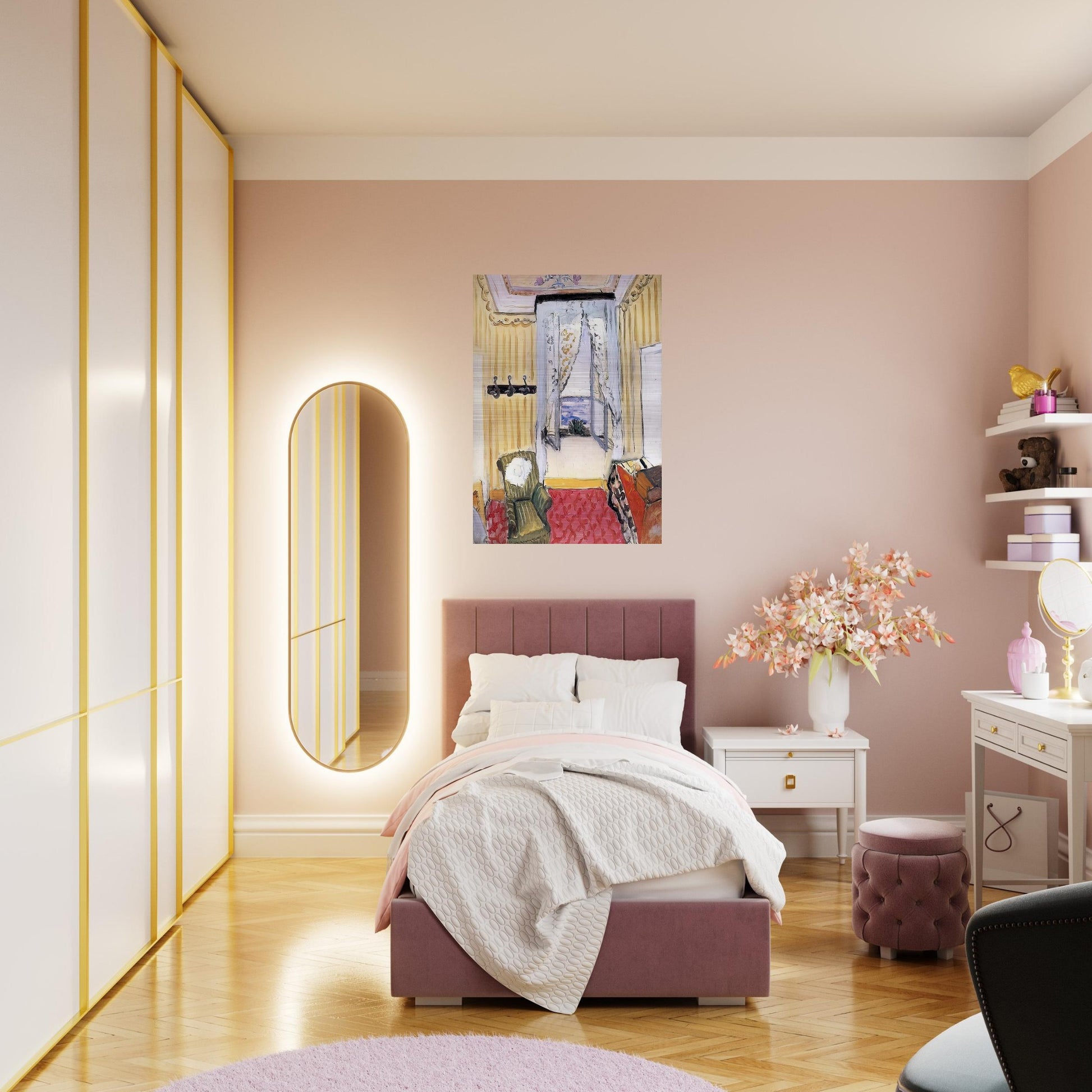 MY ROOM AT THE BEAU RIVAGE 1918 - Henri Matisse Brushed Aluminum Print - 70x100 cm / 28x40 inches | Henri Matisse Aluminum Print | Henri Matisse Prints