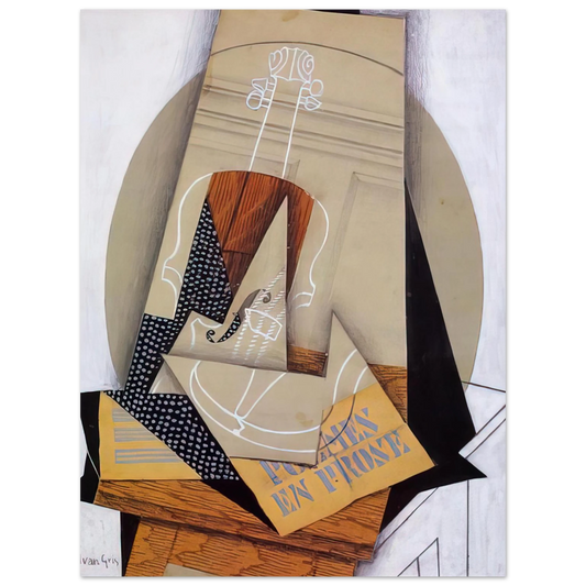 Juan Gris - COMPOSITION WITH VIOLIN  75x100 cm / 30x40inches Fine Art Poster