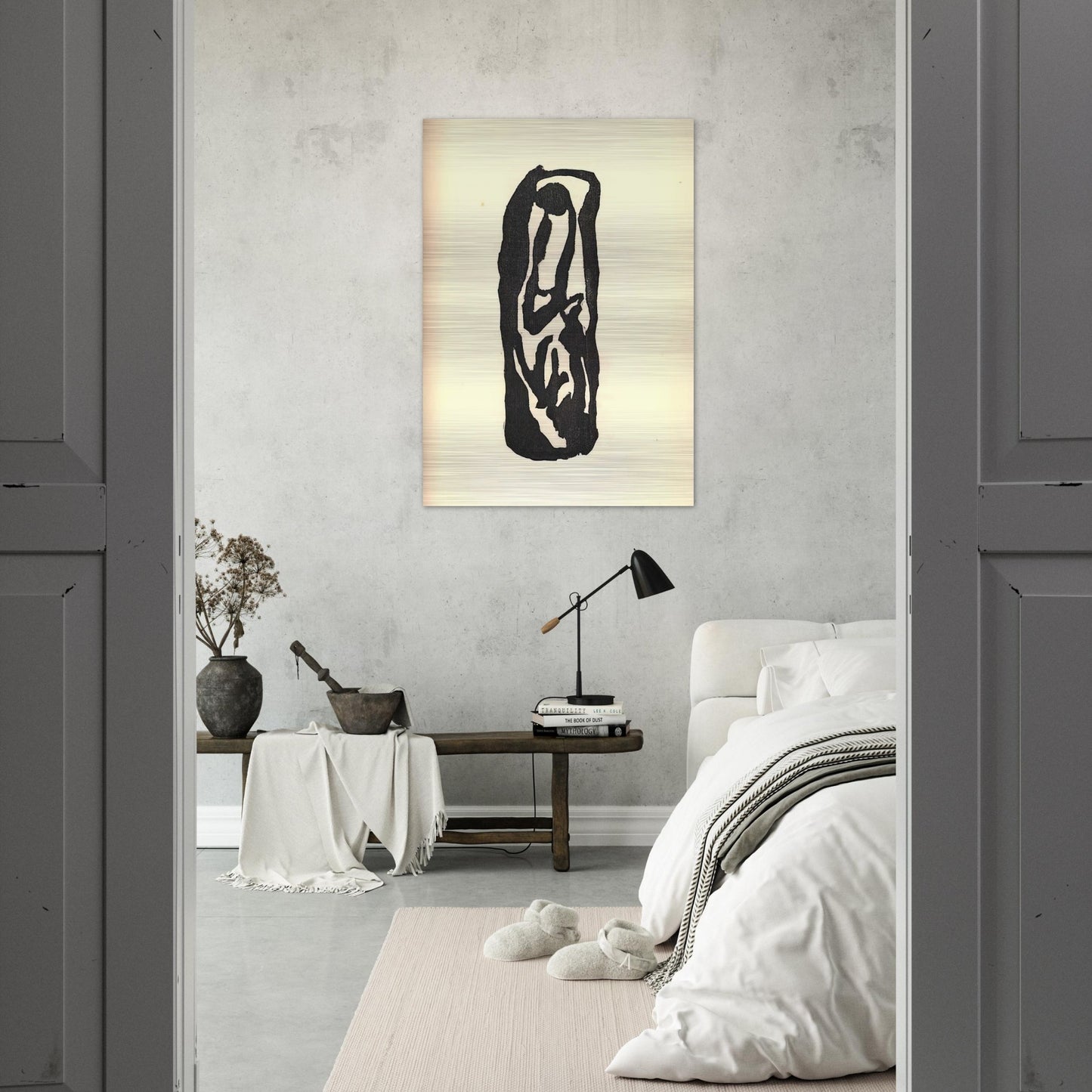 Illustration for Tristan Tzara s Vingt-cinq poèmes - Jean Arp Brushed Aluminum Print - 70x100 cm / 28x40 inches | Jean Arp Aluminum Print | Jean Arp Prints