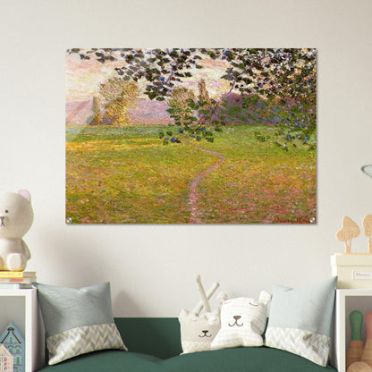 Morning Landscape, Giverny - claude monet Acrylic Print - 70x100 cm / 28x40″ inches