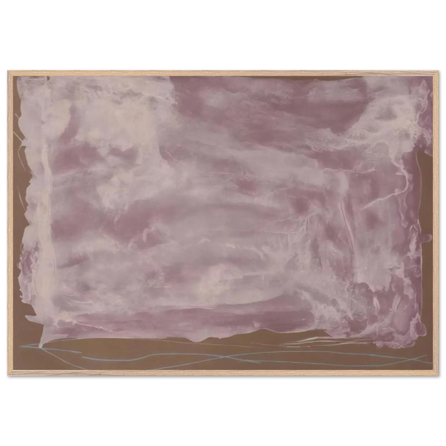 Helen Frankenthaler - Soho Dreams - 1987 Wall art - 70x100 cm / 28x40 Inches - Premium Wooden Framed Poster With Fine Art Paper - Wood frame