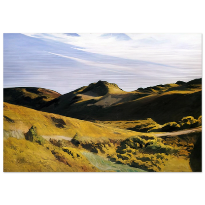 The Camel s Hump - Edward Hopper Brushed Aluminum Print - 70x100 cm / 28x40 inches | Edward Hopper Aluminum Print | Edward Hopper Prints