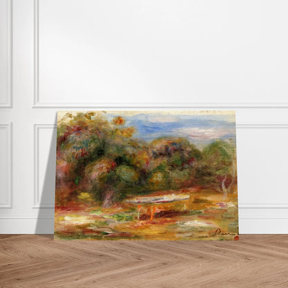 In the Garden at Collettes in Cagnes - Pierre-Auguste Renoir Brushed Aluminum Print - 70x100 cm / 28x40 inches | Pierre-Auguste Renoir Aluminum Print | Pierre-Auguste Renoir Prints