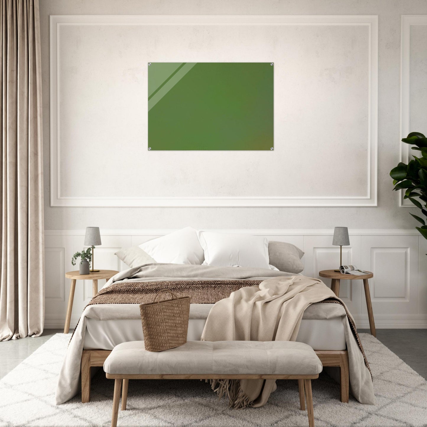Microchromie vert-terre - Fernand Leduc Acrylic Print - 70x100 cm / 28x40″ inches