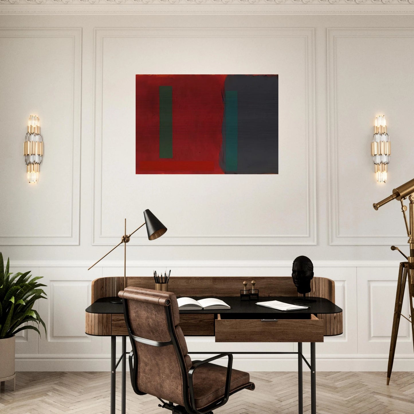 Paris Green - 1990 - Doug Ohlson Brushed Aluminum Print - 70x100 cm / 28x40 inches | Doug Ohlson Aluminum Print | Doug Ohlson Prints