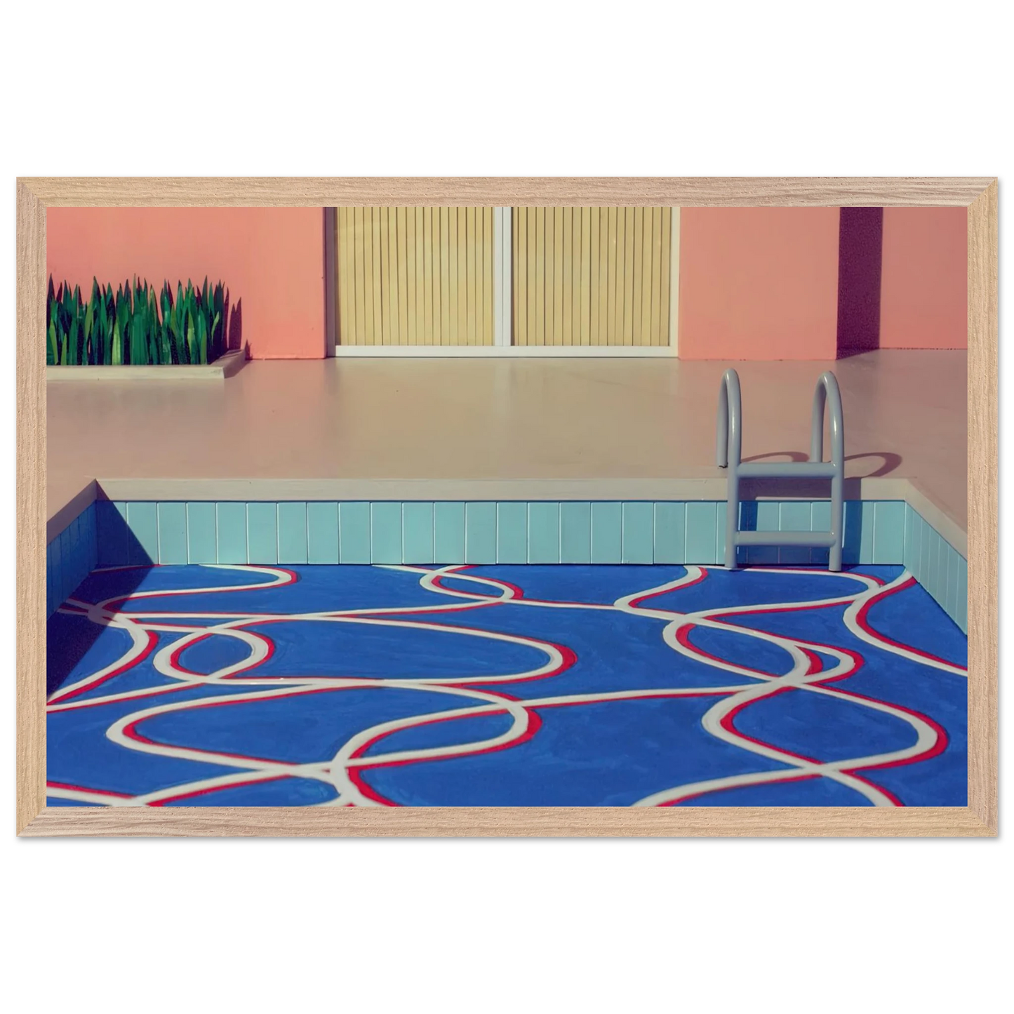 David Hockney - David Hockney Wall art - 45x60 cm / 18x24 inches - Premium Wooden Framed Poster With Fine Art Paper-canvas - Wood frame
