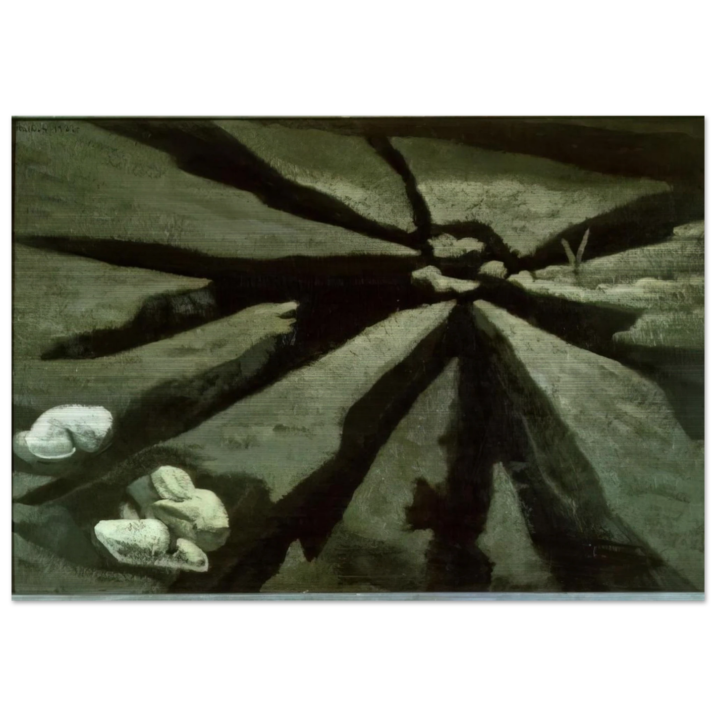 Tierra Y Excrementos - 1932 - Maruja Mallo Brushed Aluminum Print - 70x100 cm / 28x40 inches | Maruja Mallo Aluminum Print | Maruja Mallo Prints