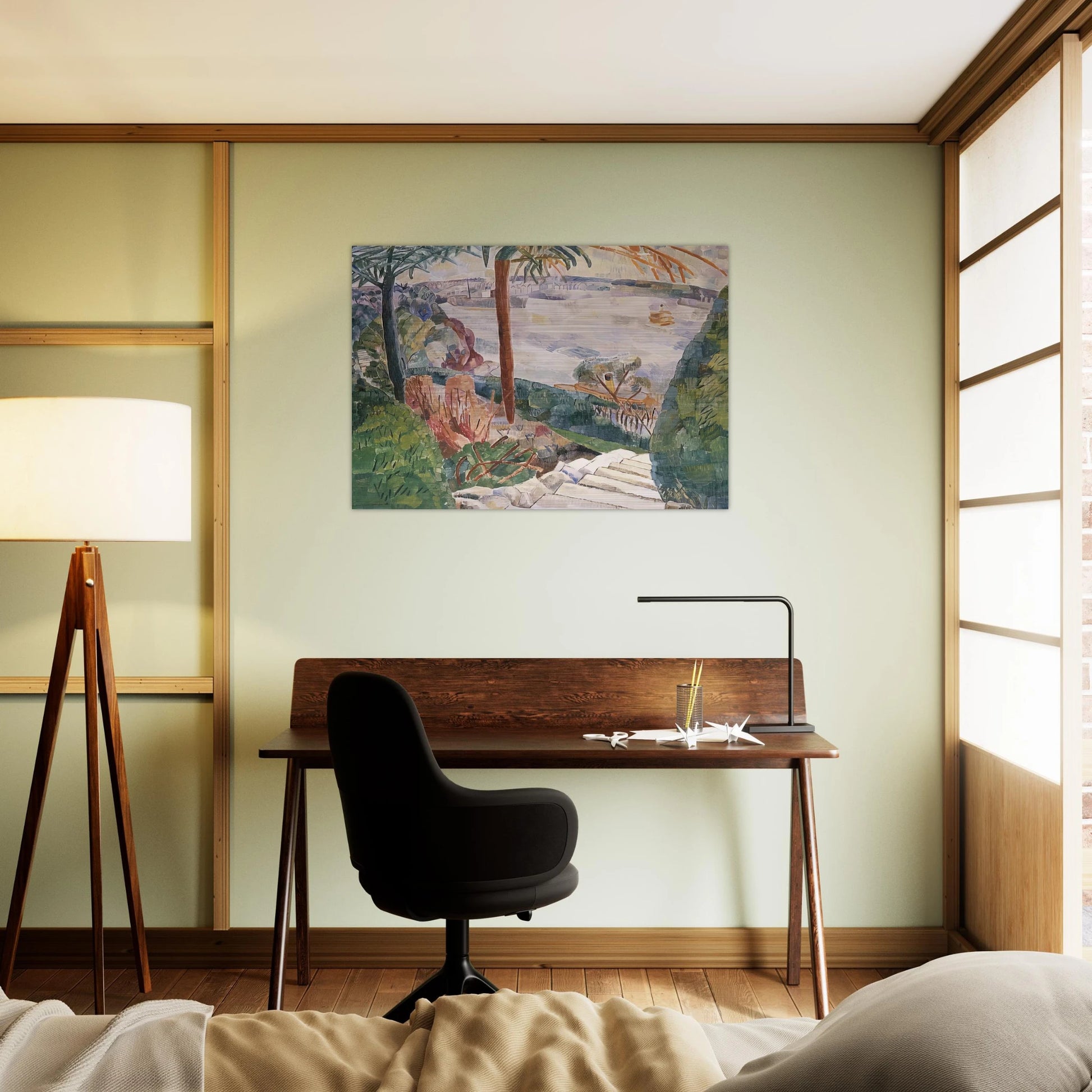 Harbour from Kirribilli - 1937 - Grace Cossington Smith Brushed Aluminum Print - 70x100 cm / 28x40 inches | Grace Cossington Smith Aluminum Print | Grace Cossington Smith Prints