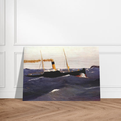 Tramp Steamer - Edward Hopper Brushed Aluminum Print - 70x100 cm / 28x40 inches | Edward Hopper Aluminum Print | Edward Hopper Prints