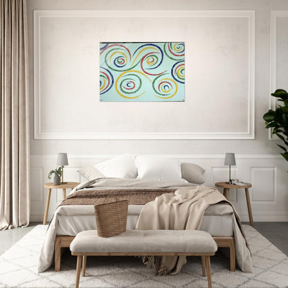 Cercles du Matin - 1992 - Piero Dorazio Acrylic Print - 70x100 cm / 28x40″ inches | Piero Dorazio Wall Art | Piero Dorazio Prints