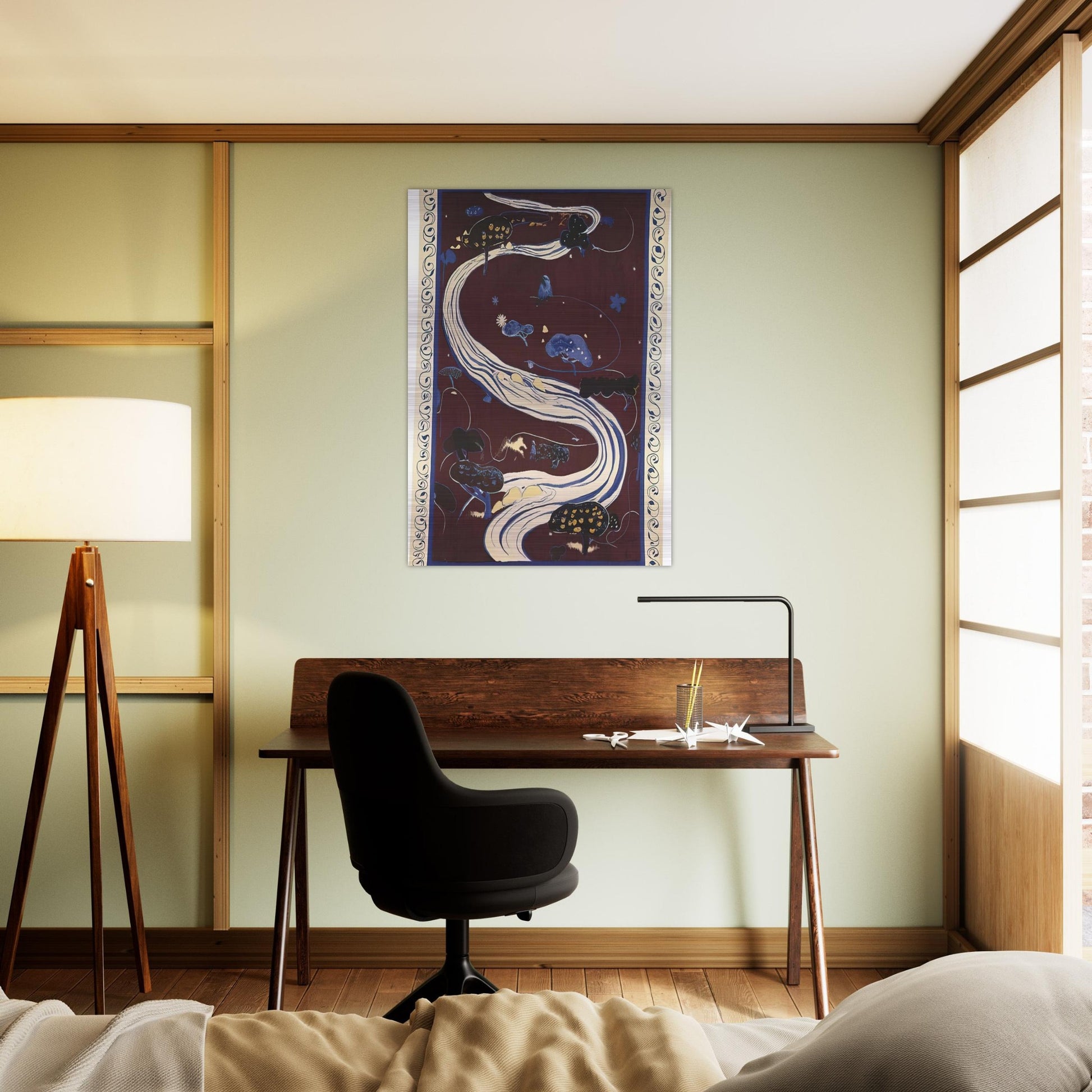 The River - figurative - Brett Whiteley Brushed Aluminum Print - 70x100 cm / 28x40 inches | Brett Whiteley Aluminum Print | Brett Whiteley Prints