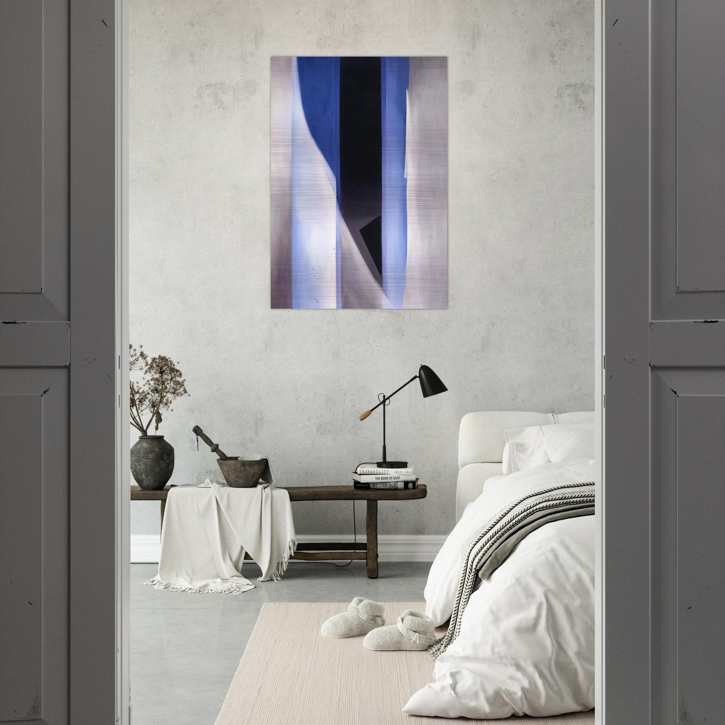 Blue 2 - Georgia O'Keeffe Brushed Aluminum Print - 70x100 cm / 28x40 inches | Georgia O'Keeffe Aluminum Print | Georgia O'Keeffe Prints