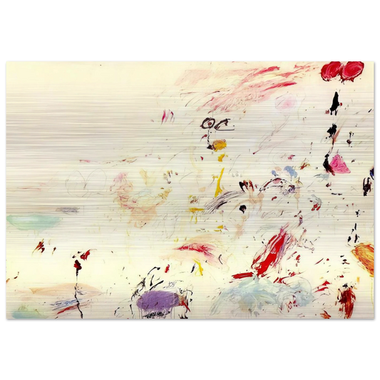 Bay of Naples - Cy Twombly Brushed Aluminum Print - 70x100 cm / 28x40 inches | Cy Twombly Aluminum Print | Cy Twombly Prints