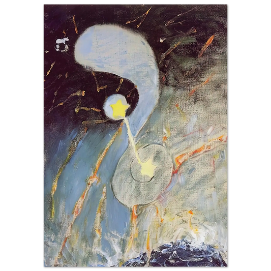 Hilma af Klint - CHAOS NR 2 1906 Wall art - 13x18 cm / 5x7 Inches - Fine Art Poster - -