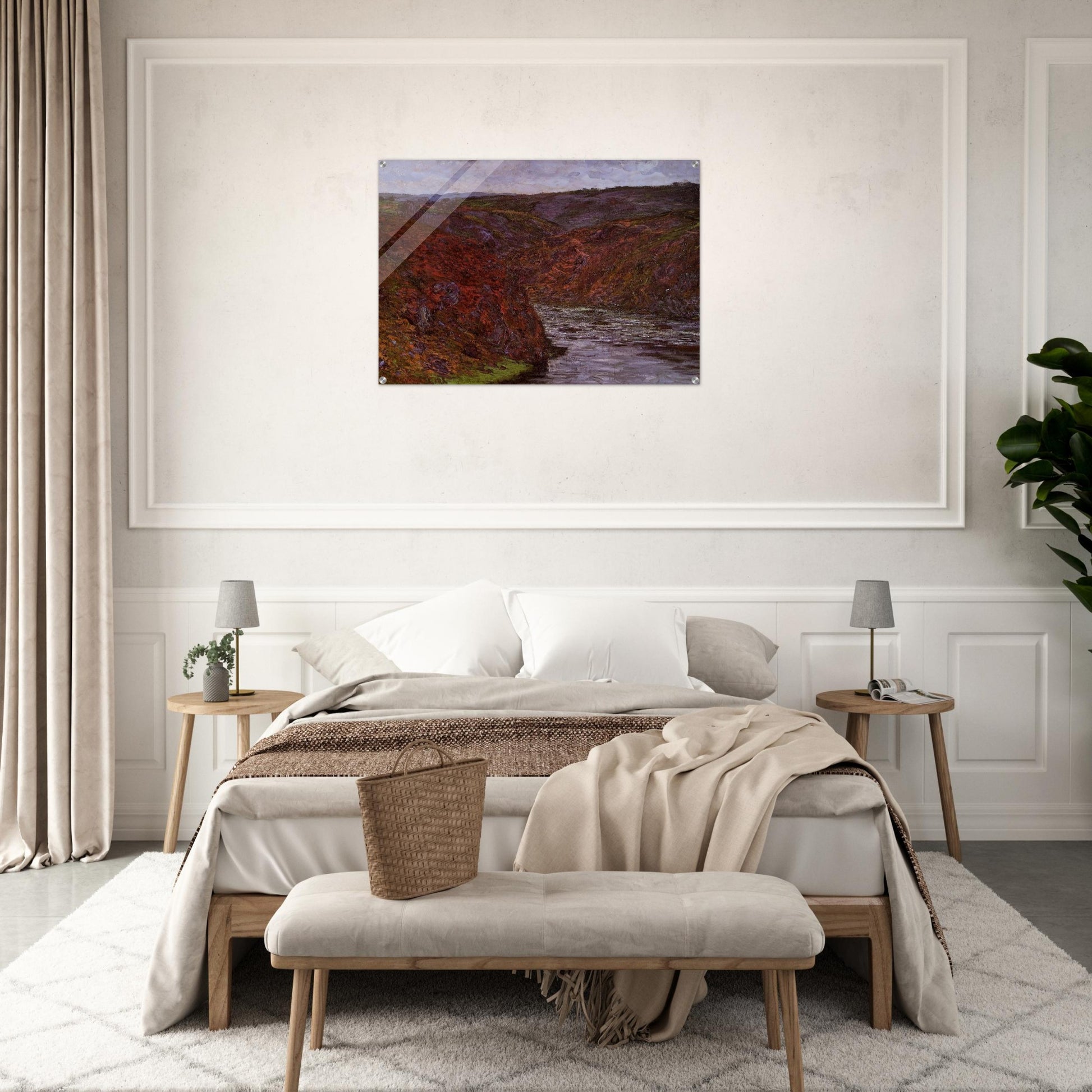 Valley of the Creuse, Grey Sky - claude monet Acrylic Print - 70x100 cm / 28x40″ inches | claude monet Wall Art | claude monet Prints