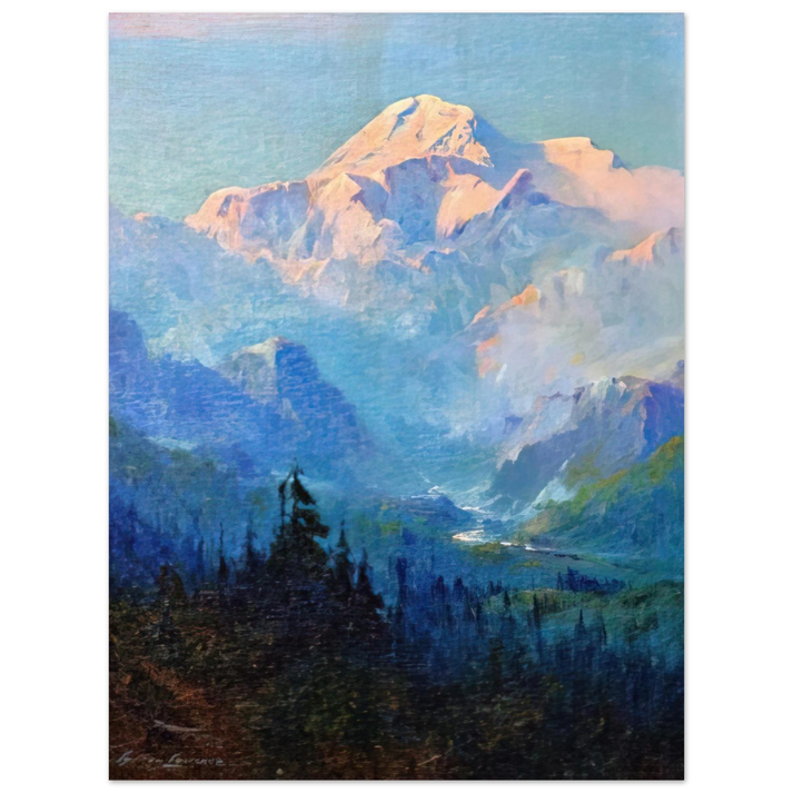 Sydney Laurence - Mount McKinley, Sunset - Romanticism  75x100 cm / 30x40inches Fine Art Poster
