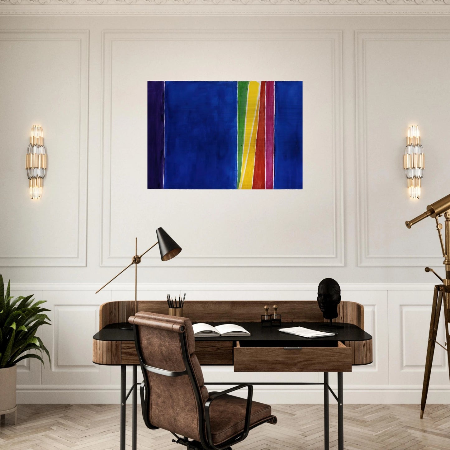 ATMOSPHERIC EFFECTS II 1972 - Alma Woodsey Thomas Brushed Aluminum Print - 70x100 cm / 28x40 inches | Alma Woodsey Thomas Aluminum Print | Alma Woodsey Thomas Prints