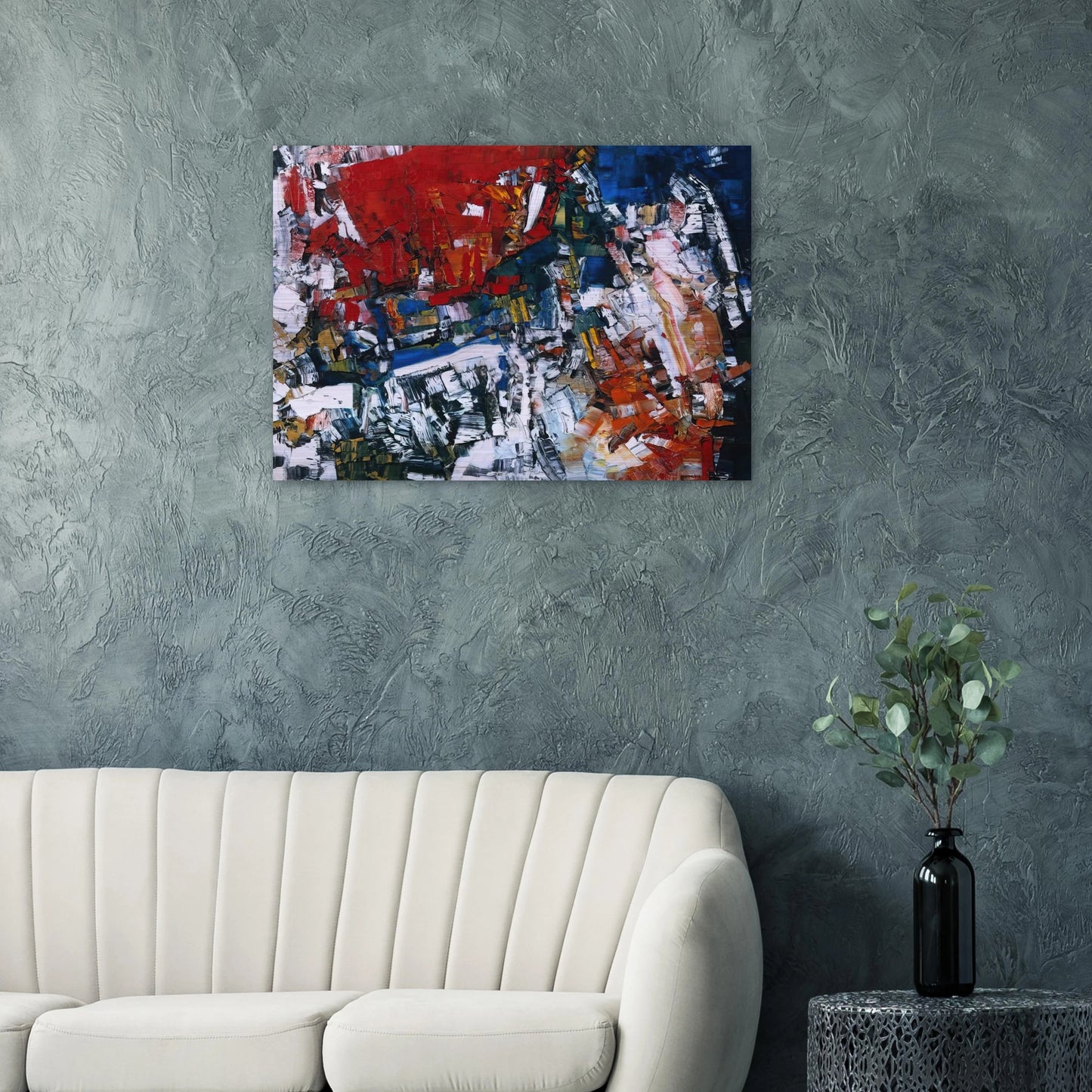 Perspectives - Jean-Paul Riopelle Brushed Aluminum Print - 70x100 cm / 28x40 inches | Jean-Paul Riopelle Aluminum Print | Jean-Paul Riopelle Prints