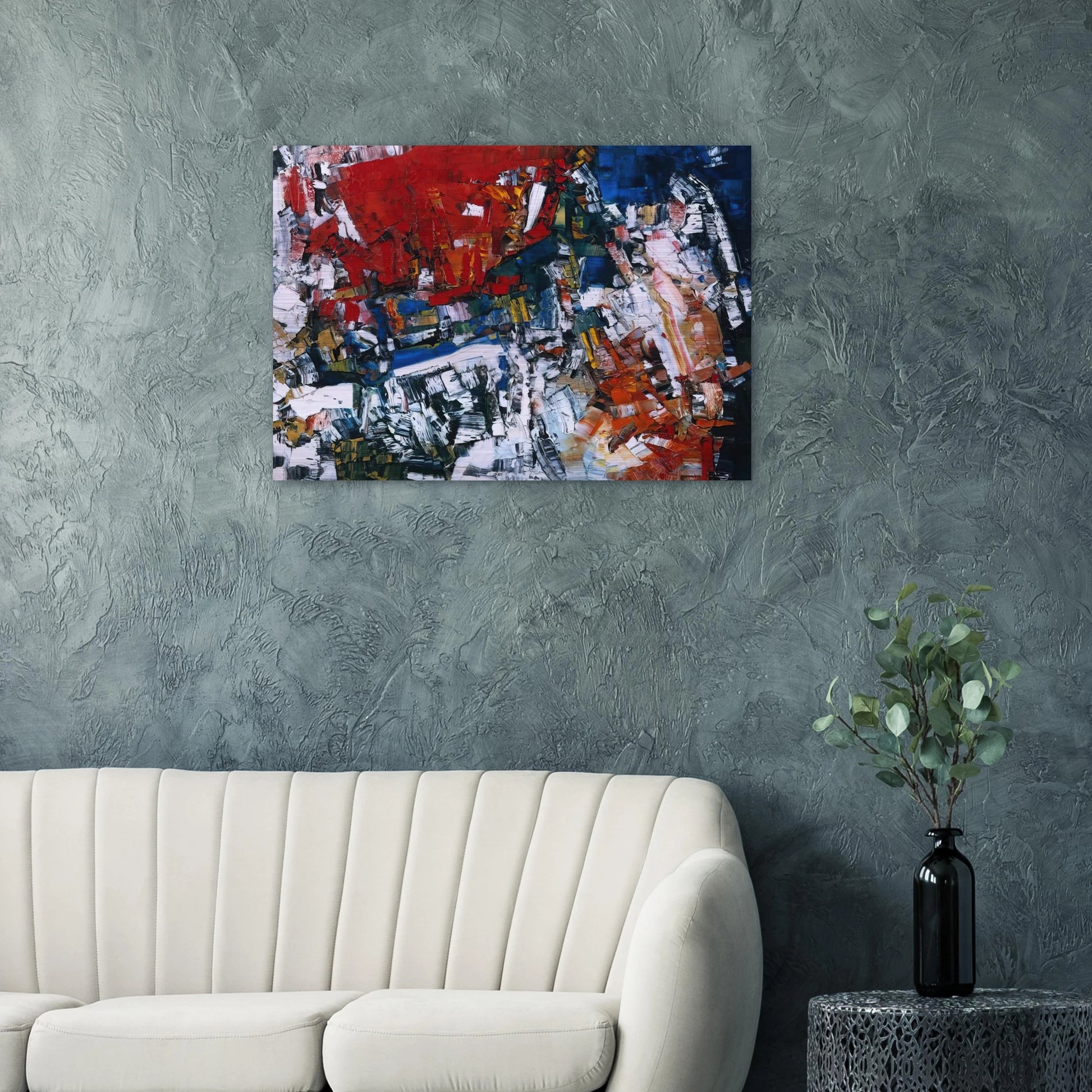 Perspectives - Jean-Paul Riopelle Brushed Aluminum Print - 70x100 cm / 28x40 inches | Jean-Paul Riopelle Aluminum Print | Jean-Paul Riopelle Prints