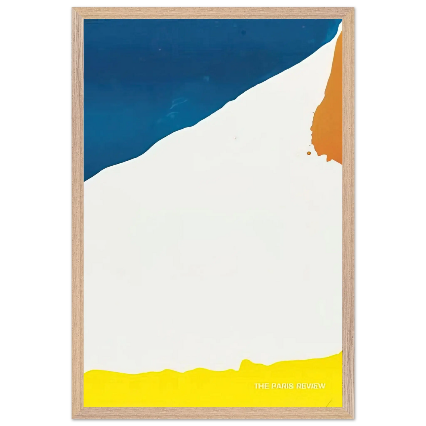 Helen Frankenthaler - Paris Review - 1966 Wall art - 45x60 cm / 18x24 Inches - Premium Wooden Framed Poster With Fine Art Paper - White frame
