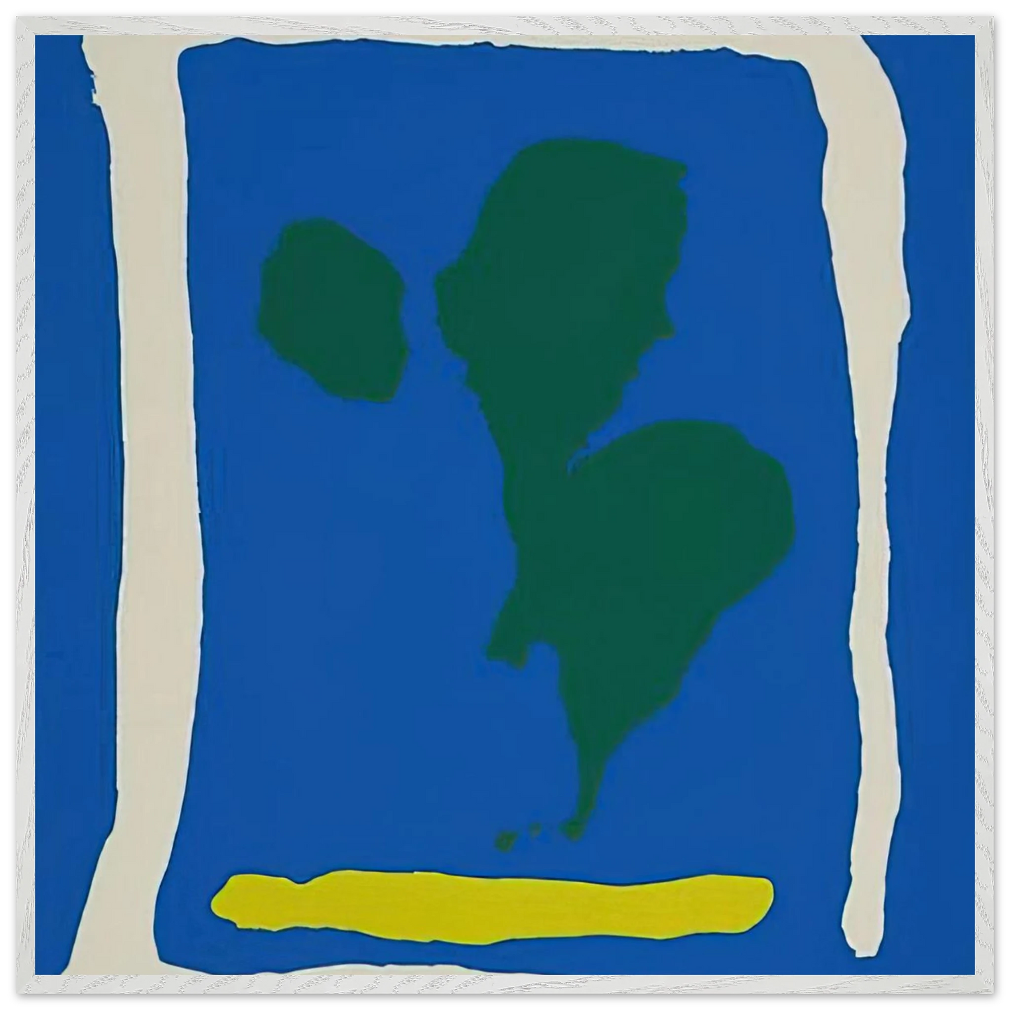 Helen Frankenthaler - Air Frame - 1965 Wall art - A3 (29.7 x 42  cm) - Premium Wooden Framed Poster With Fine Art Paper-canvas - White frame