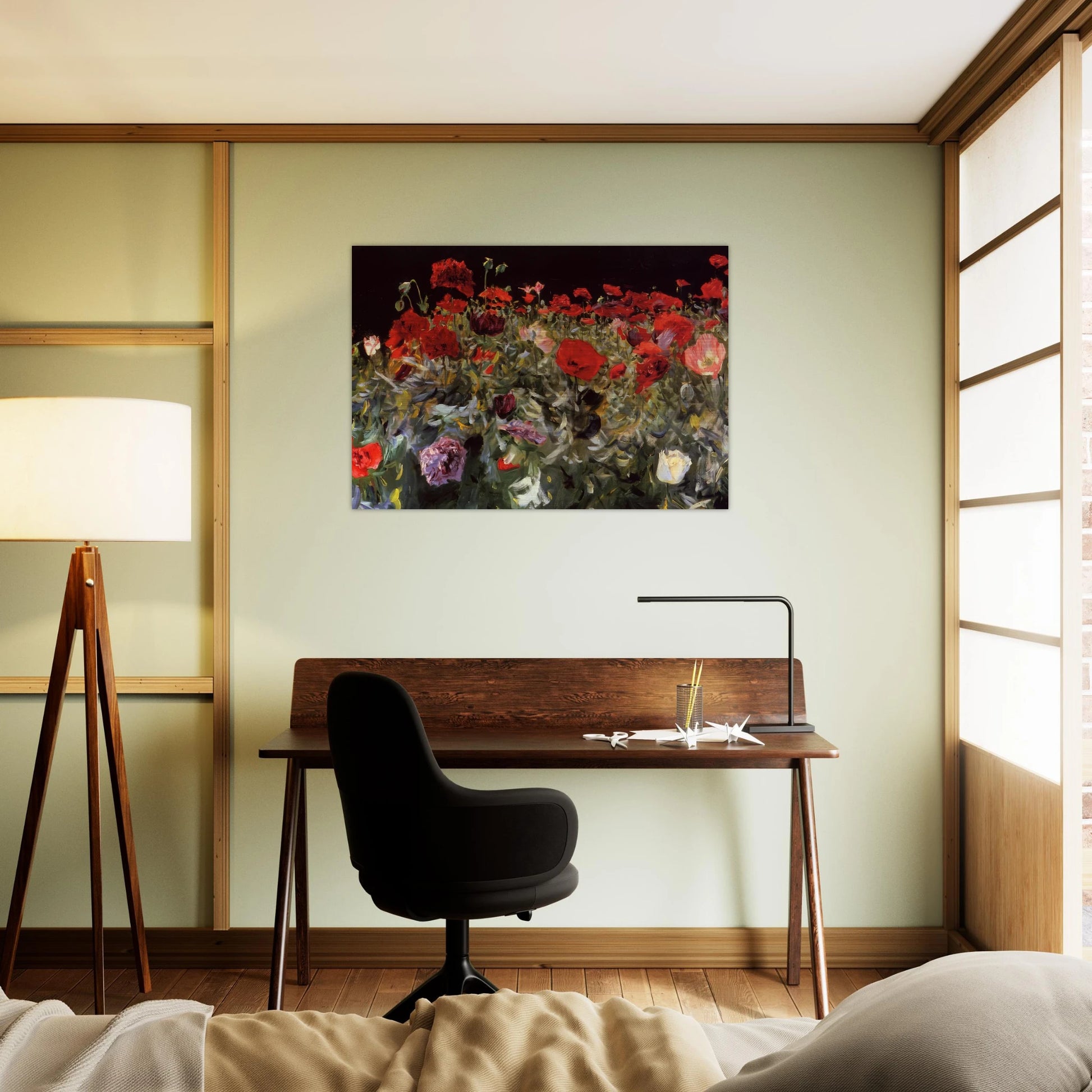 Poppies - John Singer Sargent Brushed Aluminum Print - 70x100 cm / 28x40 inches | John Singer Sargent Aluminum Print | John Singer Sargent Prints