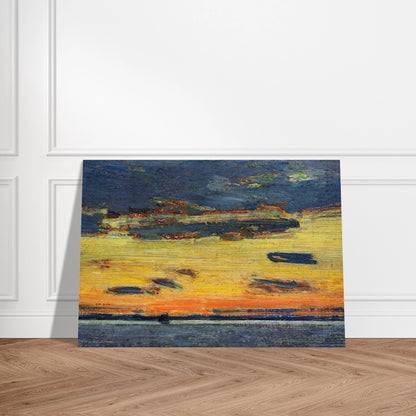 Sunset on the Sea - Childe Hassam Brushed Aluminum Print - 70x100 cm / 28x40 inches | Childe Hassam Aluminum Print | Childe Hassam Prints