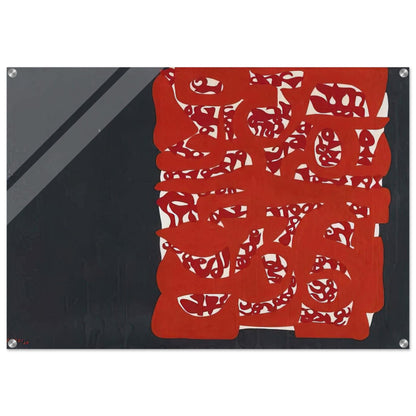 Rettangolo rosso - 1960 - Carla Accardi Acrylic Print - 70x100 cm / 28x40″ inches