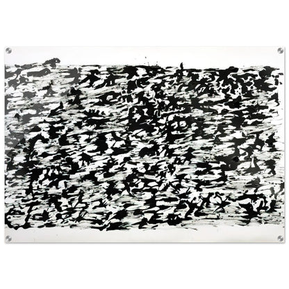 UNTITLED CHINESE INK DRAWING 1961 - Henri Michaux Acrylic Print - 70x100 cm / 28x40″ inches | Henri Michaux Wall Art | Henri Michaux Prints