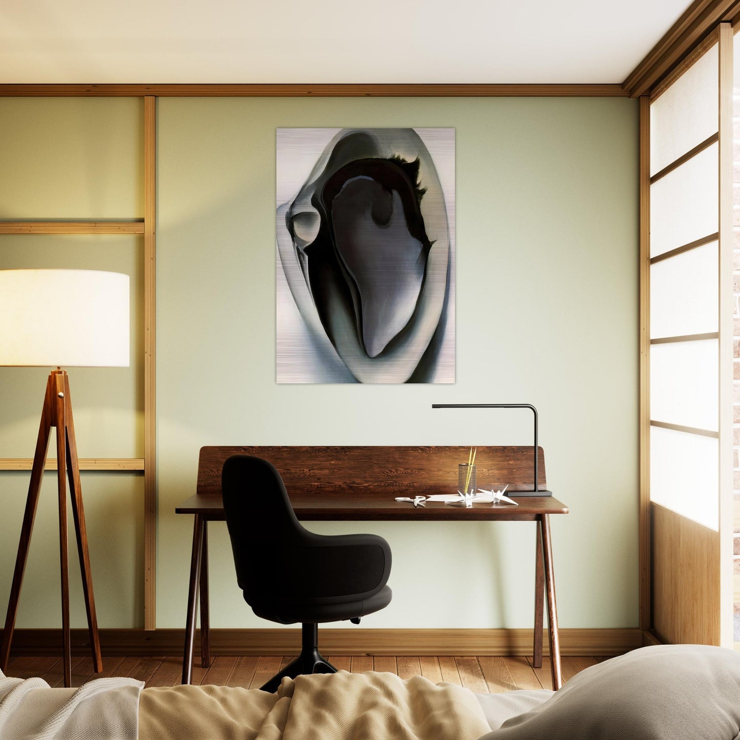 Clam and mussel - Georgia O'Keeffe Brushed Aluminum Print - 70x100 cm / 28x40 inches | Georgia O'Keeffe Aluminum Print | Georgia O'Keeffe Prints
