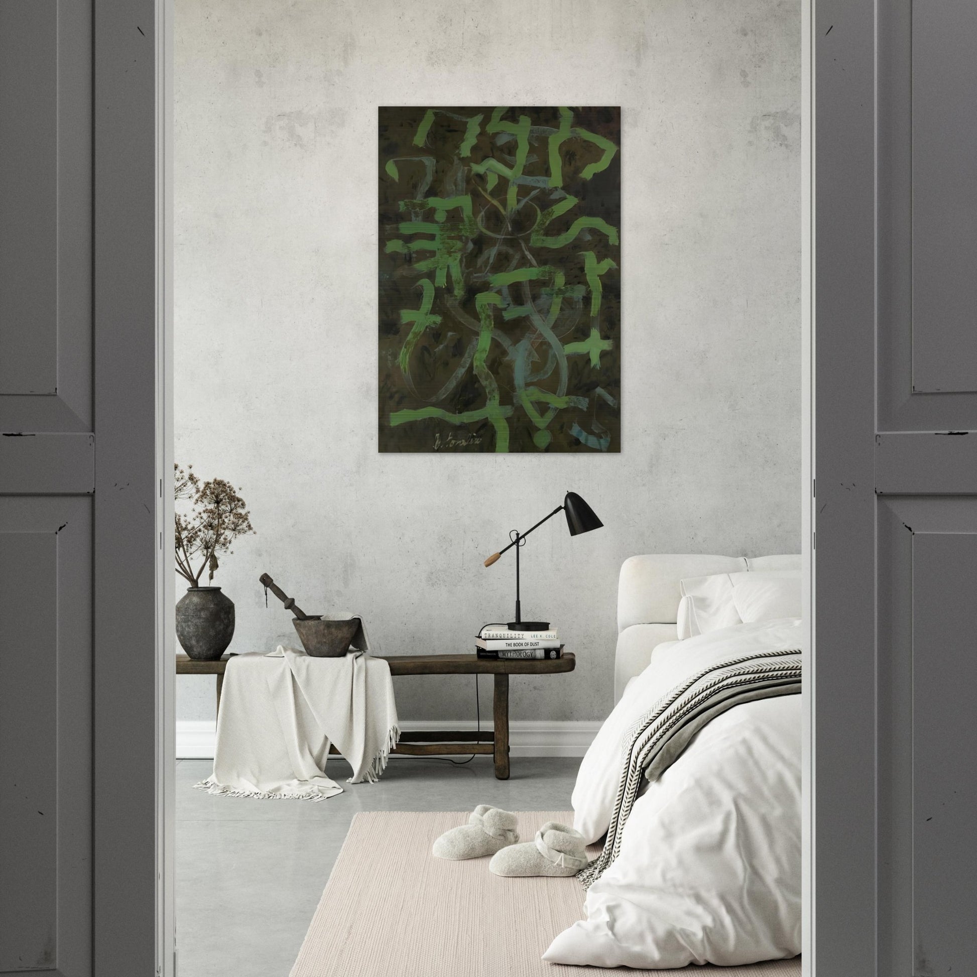 Green - 1948 - Bradley Walker Tomlin Brushed Aluminum Print - 70x100 cm / 28x40 inches | Bradley Walker Tomlin Aluminum Print | Bradley Walker Tomlin Prints