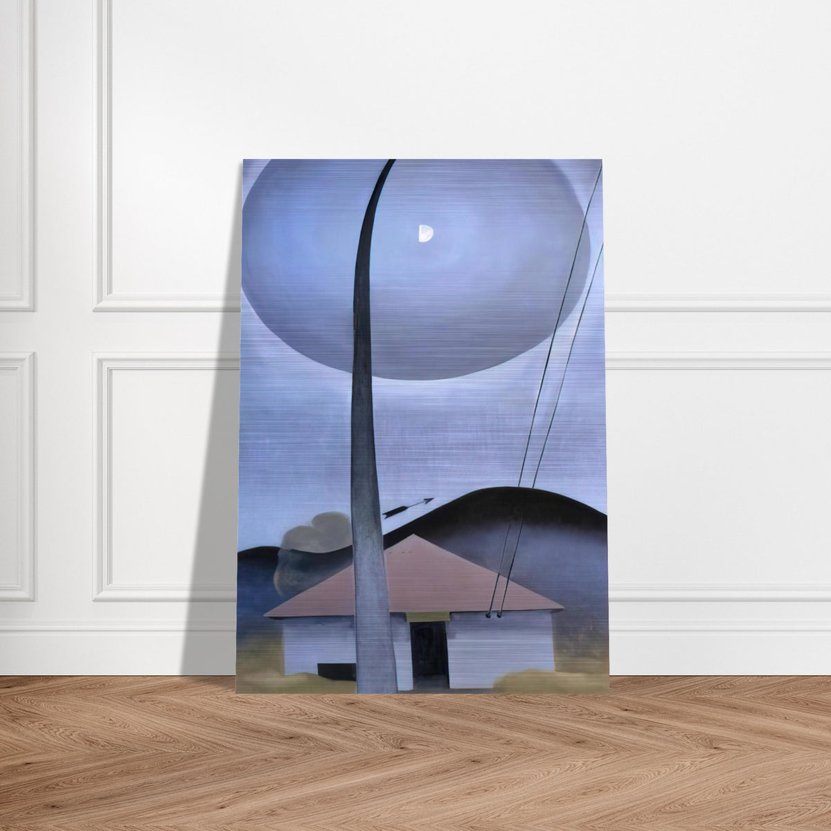 Little House with Flagpole - Georgia O'Keeffe Brushed Aluminum Print - 70x100 cm / 28x40 inches | Georgia O'Keeffe Aluminum Print | Georgia O'Keeffe Prints