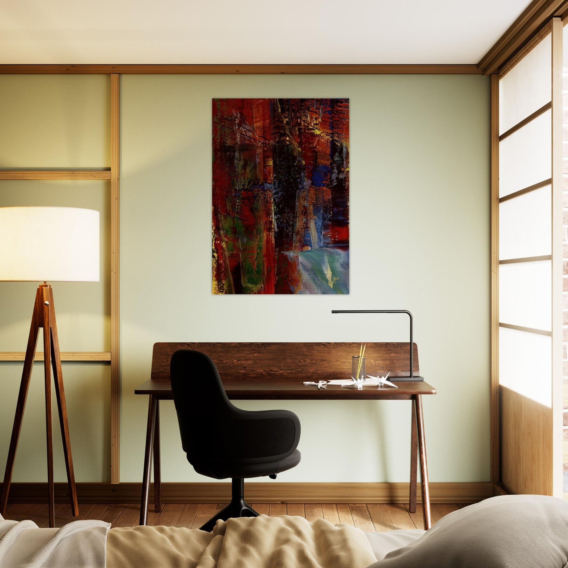 DARK - Gerhard Richter Brushed Aluminum Print - 70x100 cm / 28x40 inches | Gerhard Richter Aluminum Print | Gerhard Richter Prints