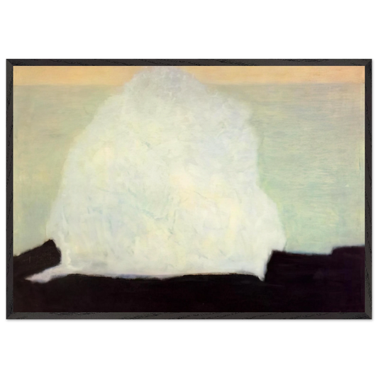 White Wave - 1954 - Milton Avery 70x100 cm / 28x40 inches Framed Art Print – Black Wooden Frame