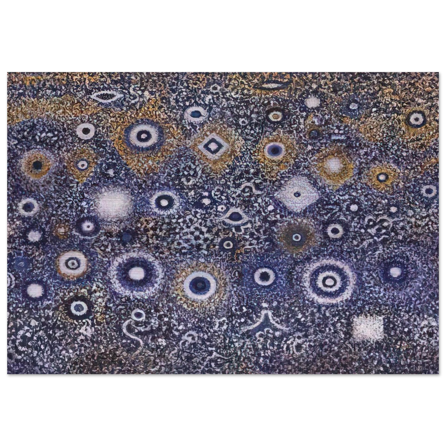 Night Landscape - 1971 - Richard Pousette-Dart Brushed Aluminum Print - 70x100 cm / 28x40 inches | Richard Pousette-Dart Aluminum Print | Richard Pousette-Dart Prints