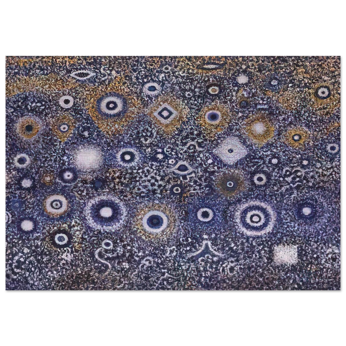 Night Landscape - 1971 - Richard Pousette-Dart Brushed Aluminum Print - 70x100 cm / 28x40 inches | Richard Pousette-Dart Aluminum Print | Richard Pousette-Dart Prints
