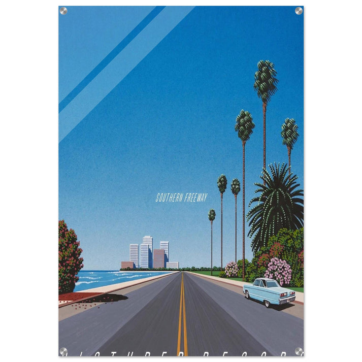 Southern Freeway Pictured Resort - Hiroshi Nagai Acrylic Print - 70x100 cm / 28x40″ inches