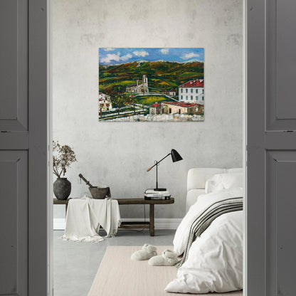 UNTITLED - Maurice Utrillo Brushed Aluminum Print - 70x100 cm / 28x40 inches | Maurice Utrillo Aluminum Print | Maurice Utrillo Prints