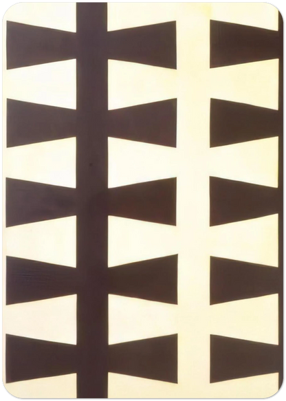 Black and White Repeat - 1953 By Leon Polk Smith Pack of 10 Post Cards | Leon Polk Smith Post Cards | A6 (10.5 x 14.8 cm) - 4.1 x 5.8 inches