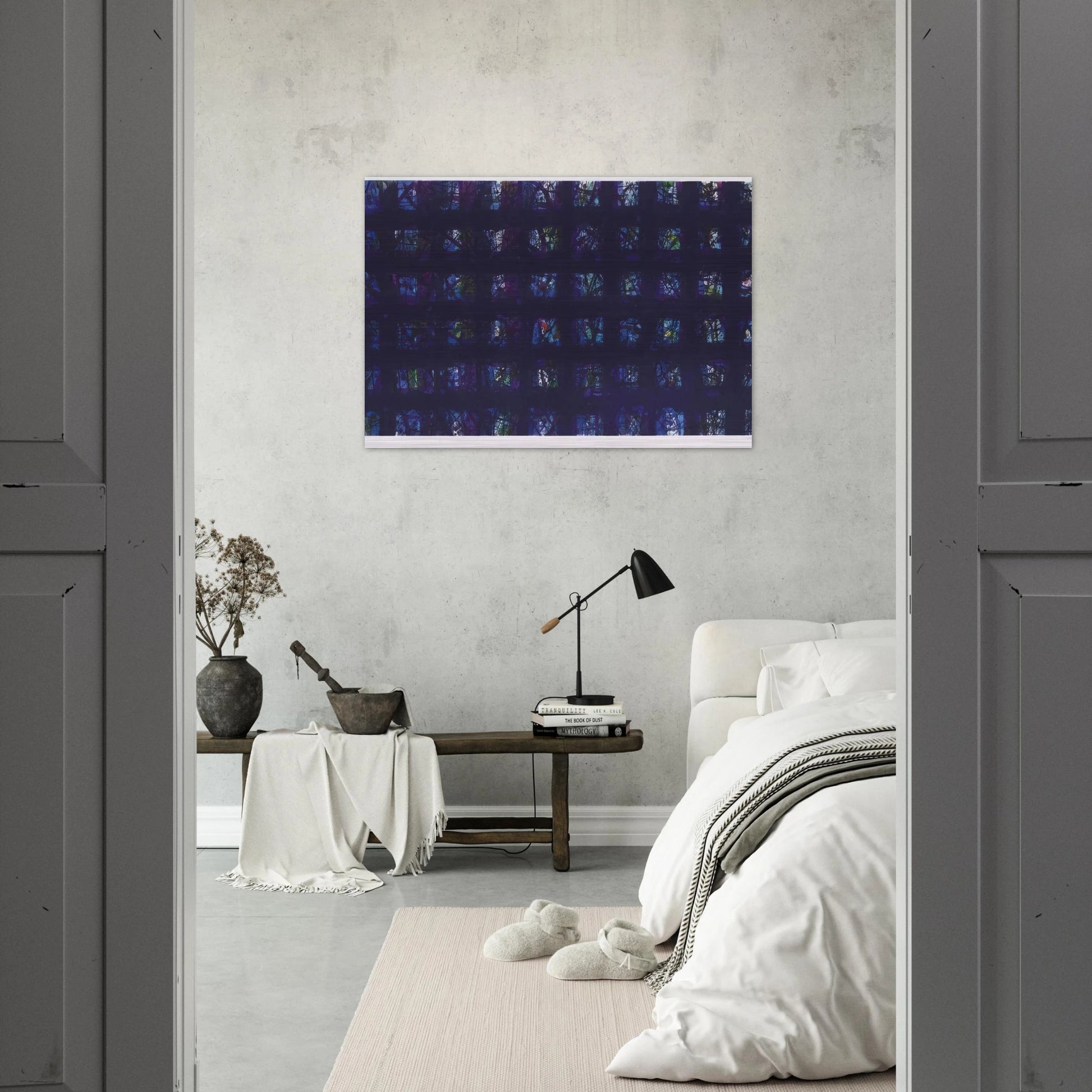 La Notte - Sam Francis Brushed Aluminum Print - 70x100 cm / 28x40 inches | Sam Francis Aluminum Print | Sam Francis Prints
