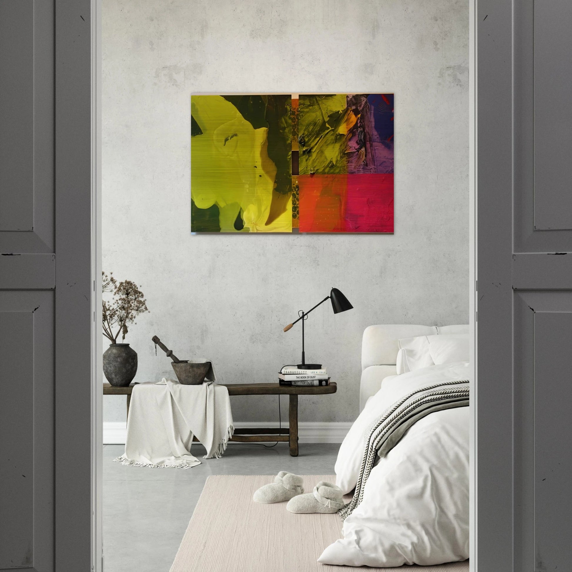 Sea Color - Sam Gilliam Brushed Aluminum Print - 70x100 cm / 28x40 inches | Sam Gilliam Aluminum Print | Sam Gilliam Prints