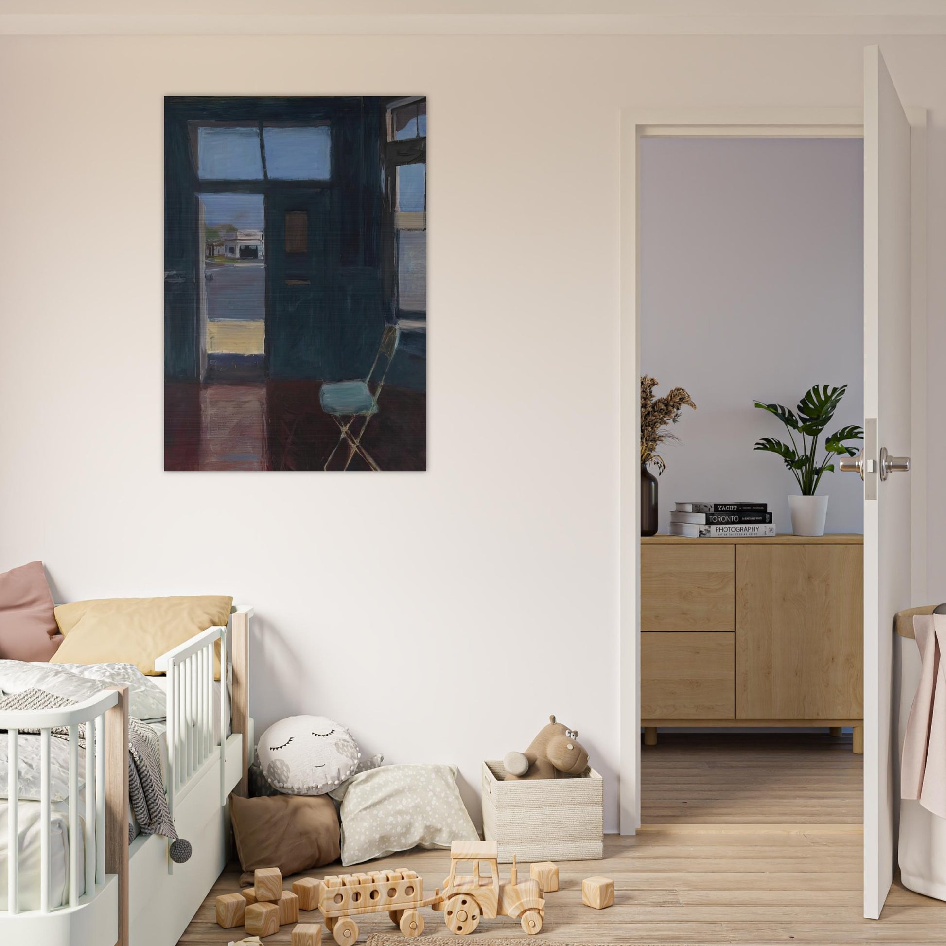 Interior with Doorway - Richard Diebenkorn Brushed Aluminum Print - 70x100 cm / 28x40 inches | Richard Diebenkorn Aluminum Print | Richard Diebenkorn Prints