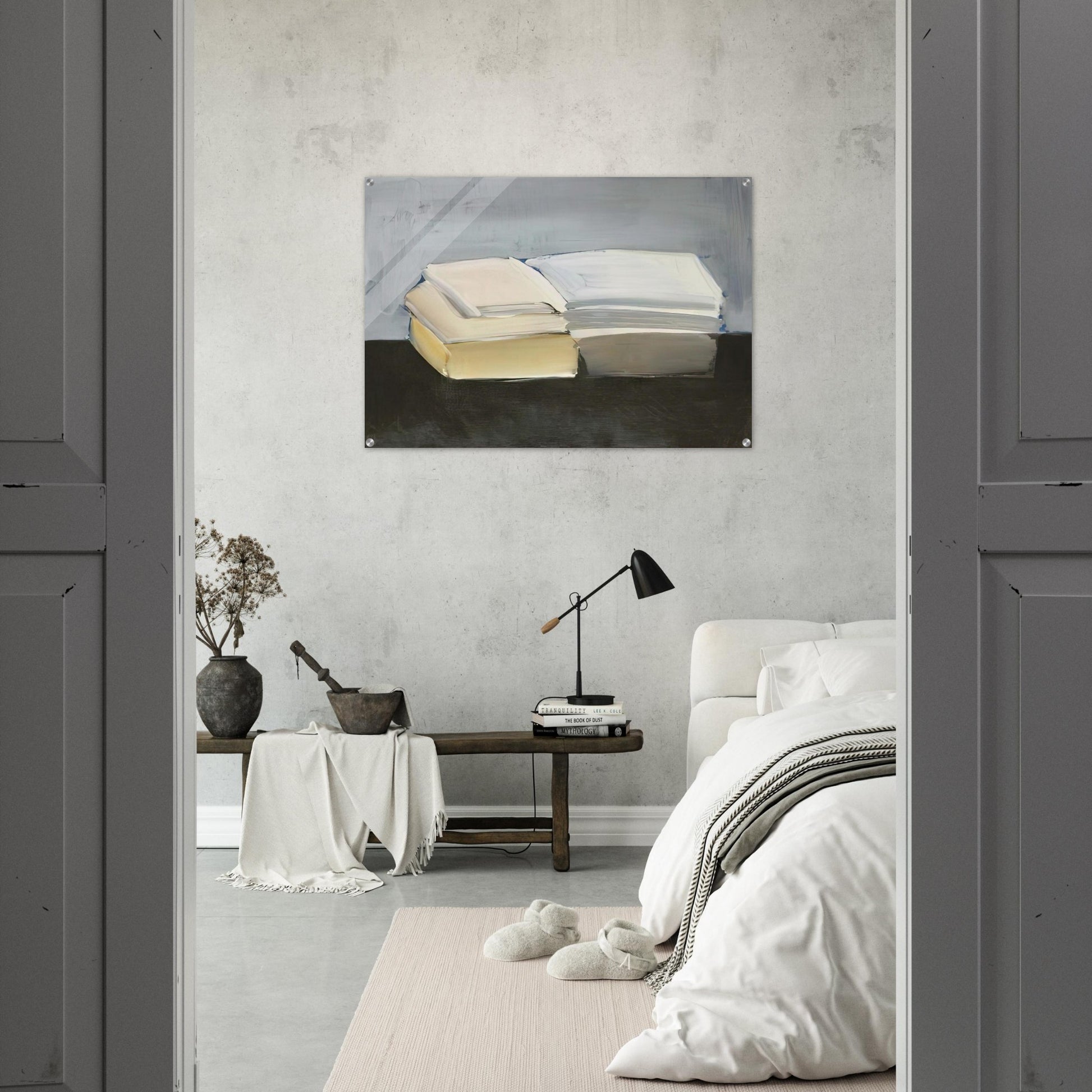 Livres - Lyrical Abstraction - Nicolas de Stael Acrylic Print - 70x100 cm / 28x40″ inches | Nicolas de Stael Wall Art | Nicolas de Stael Prints
