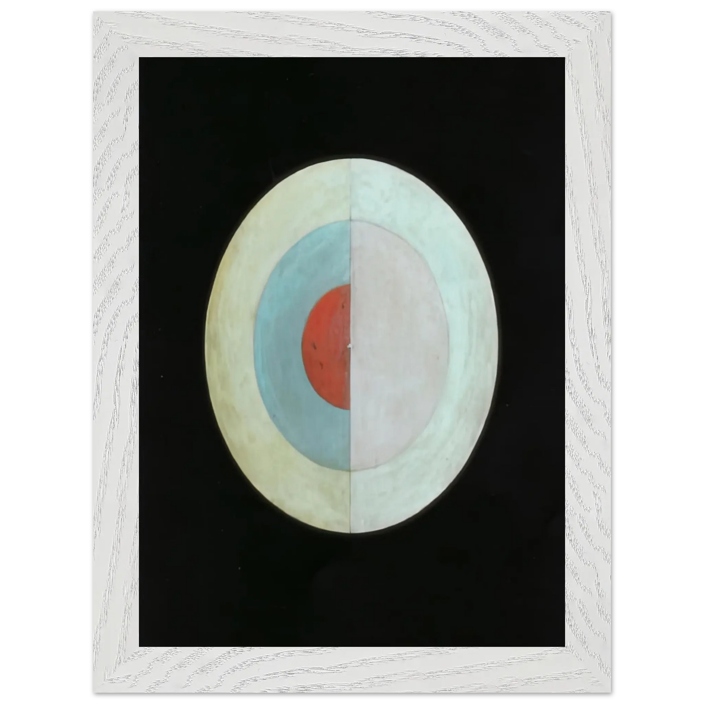 Hilma af Klint - THE SWAN NO 16 1915 Wall art - 28x43  cm / XL (11x17 Inches) - Premium Wooden Framed Poster With Fine Art Paper - Wood frame