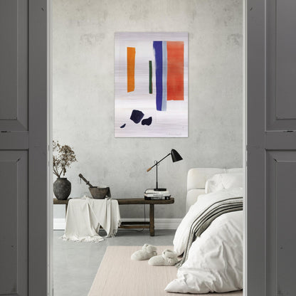 UNTITLED 1978 - Esteban Vicente Brushed Aluminum Print - 70x100 cm / 28x40 inches | Esteban Vicente Aluminum Print | Esteban Vicente Prints