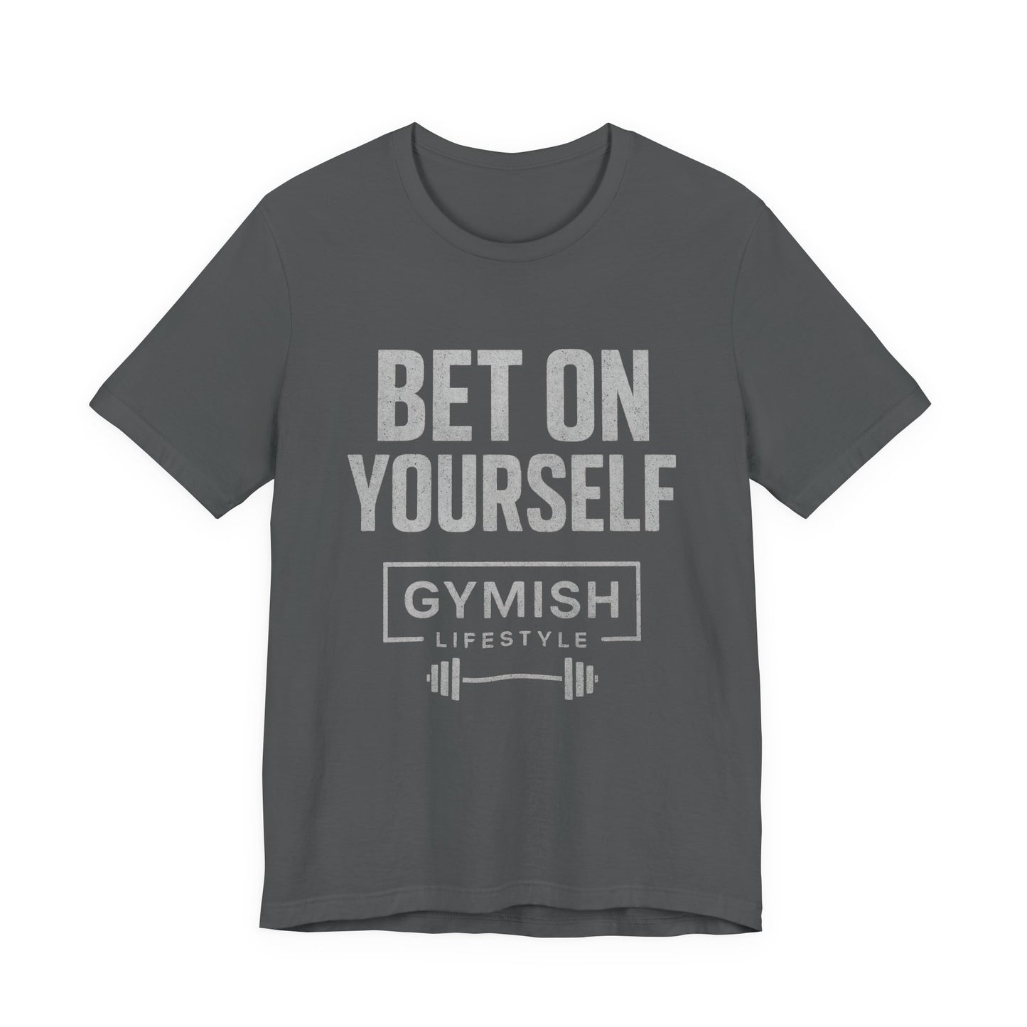 Camiseta de motivación fitness - Gymish Lifestyle Apuesta por ti mismo Camisetas de entrenamiento para hombre