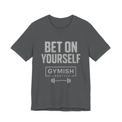 Camiseta de motivación fitness - Gymish Lifestyle Apuesta por ti mismo Camisetas de entrenamiento para hombre