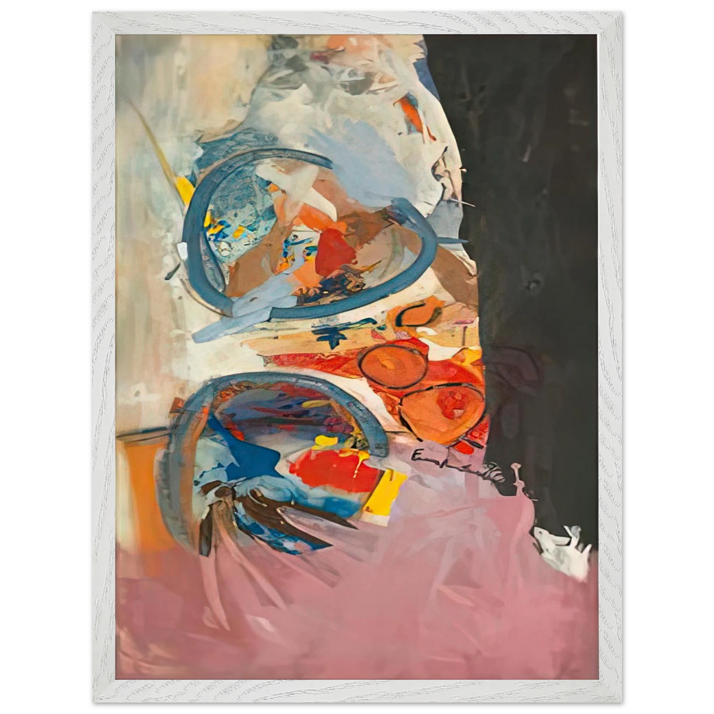 Helen Frankenthaler - Take Off, 1956- Wall Art - 60x80 cm / 24x32 inches - Premium Wooden Framed Poster With Fine Art Paper-canvas - Black frame